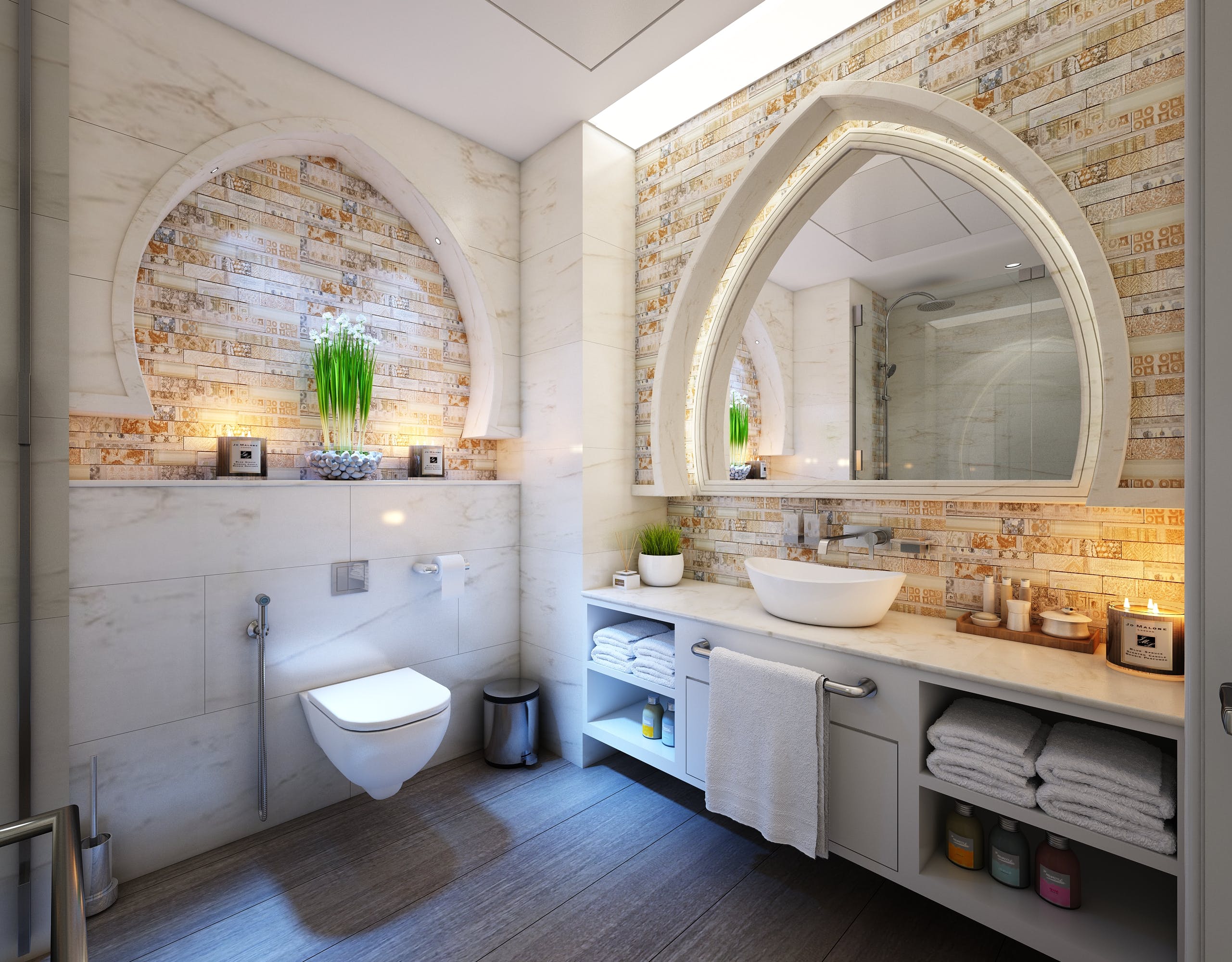 Modern Bathroom Shelves