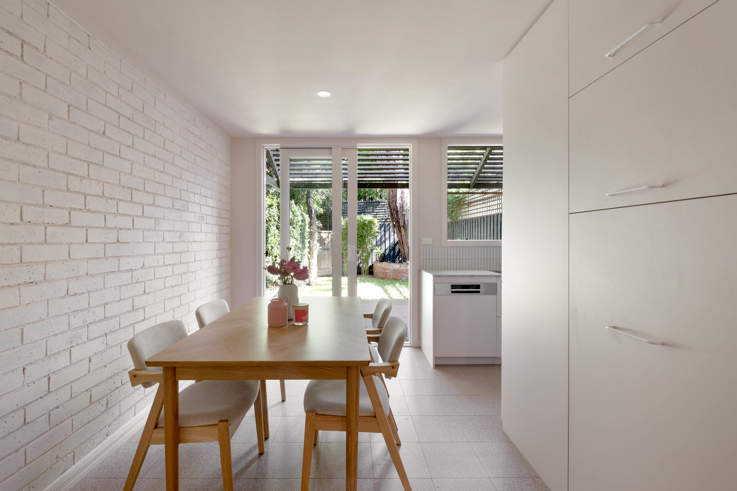 Milton Street Elwood kitchen looking out onto the extension